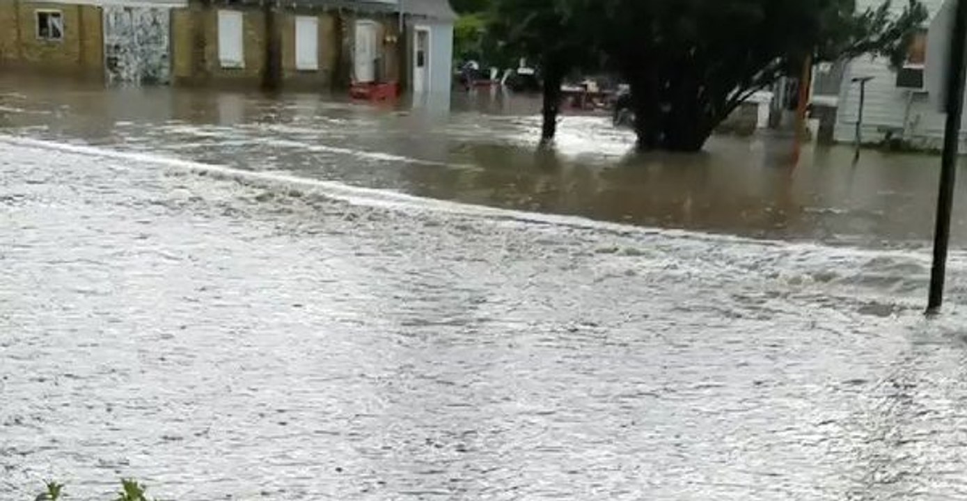 Flooding Causes Road Closures in Burlington, Wisconsin