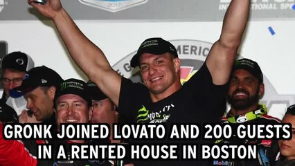 Gronk Helps Demi Lovato Promote Her New Single