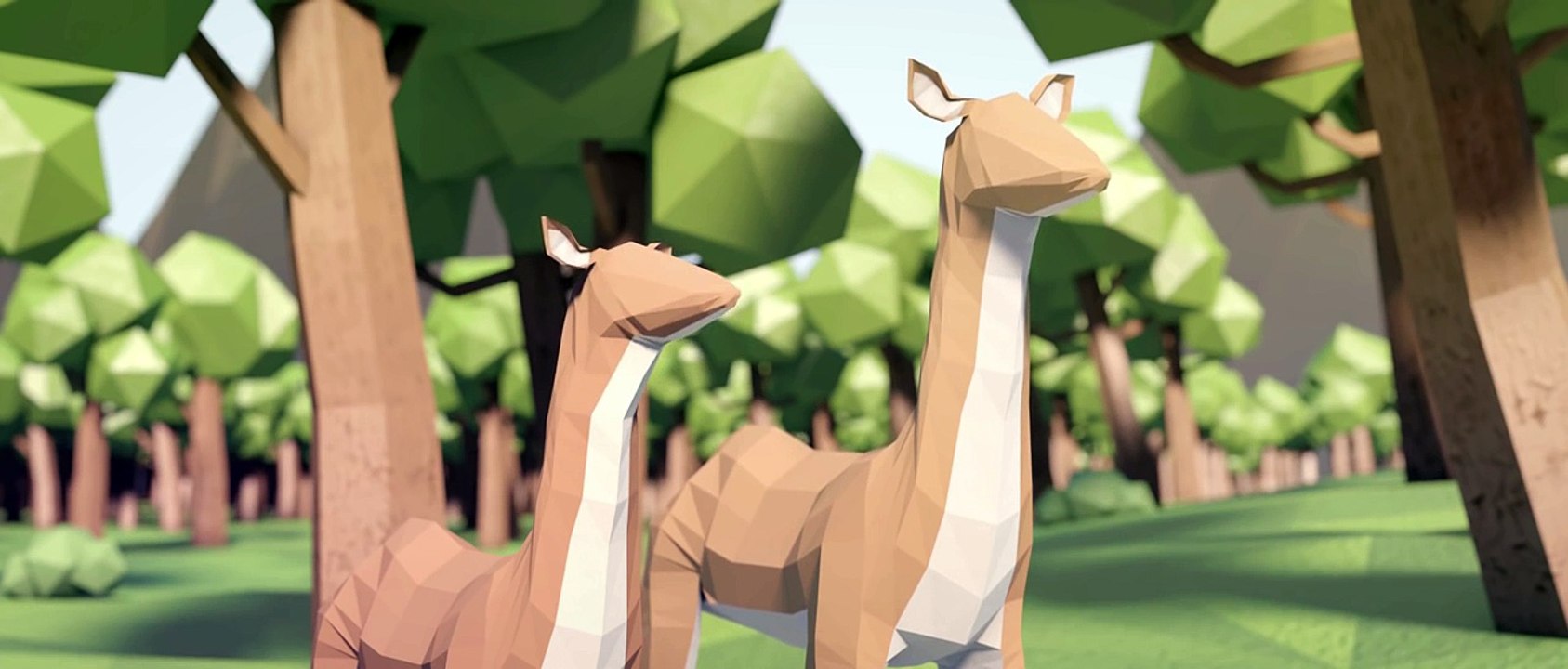 Animated Short Film HD "PolyWorld - The Wild in the Forest Episode I" by Joan Borguñó