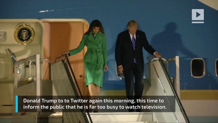 Twitter had all the jokes after Trump said he didn't watch TV
