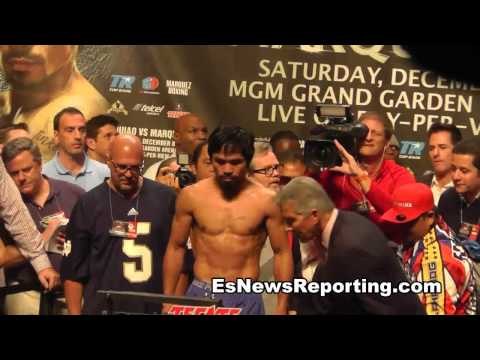 Manny Pacquiao vs Juan Manuel Marquez Full Weigh In HD