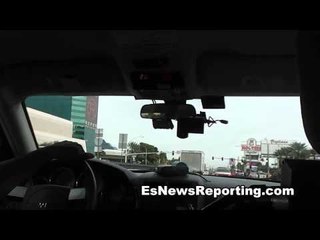rolling in cab in vegas talking boxing