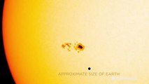 NASA researchers catch sunspot rotating in view