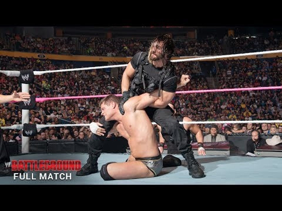 FULL MATCH - Cody Rhodes & Goldust vs. Seth Rollins & Roman Reigns- WWE Battleground 2013