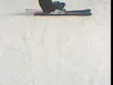 chute en ski au tire fèsse