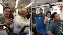 Najib, Rosmah naik bas MRT