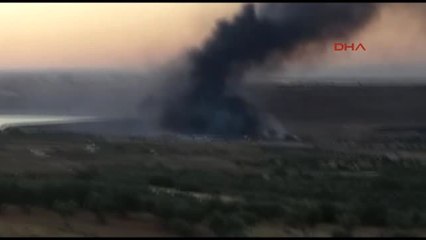 Kilis Askeri Konteynır Bölgesinde Yangın
