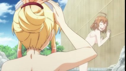 Ryuugajou nanana no Maizoukin hot spring scene