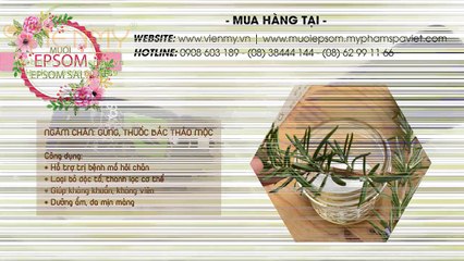 Muối epsom tinh dầu ngâm tắm - Viên Mỹ