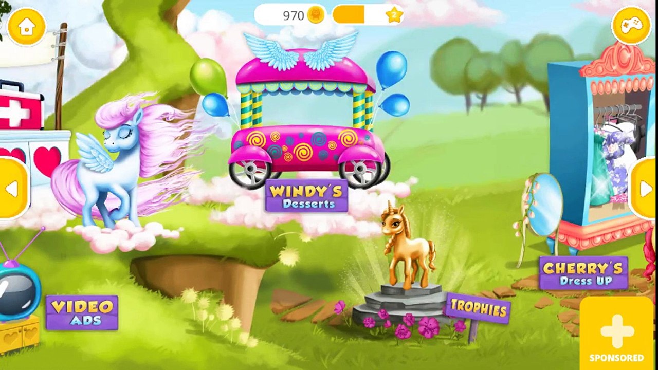 Kids Games-Pony Girls Horse Care Resort 2-Style & Dress Up-Educational game