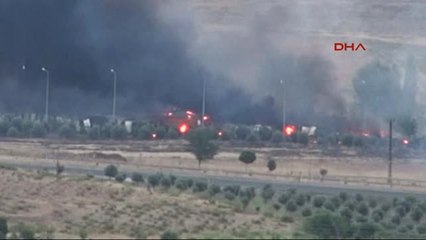 Kilis Askeri Konteyner Bölgesinde Mühimmat Patlaması ve Yangın