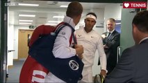 Rafael Nadal vs Gilles Muller - Wimbledon 2017 - Nadal Smashes His Head