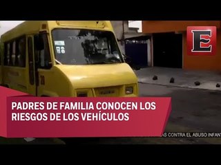 Transporte escolar pirata en Ciudad de México