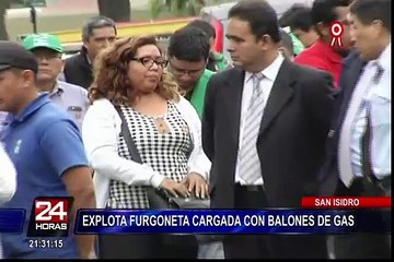 San Isidro: testigos cuentan cómo se produjo explosión de furgoneta