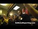 50 cent Gamboa media day fight almost breaks out