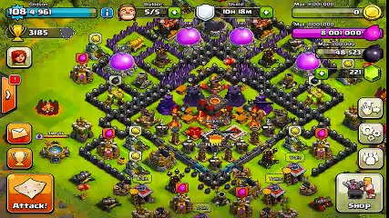 Clash of clans - Lvl 8 Mortar Gameplay!