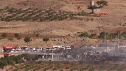 Kilis Askeri Konteynır Bölgesinde Yangın3