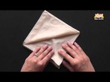Learn the Diamond Napkin Fold in Marathi