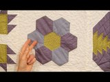 Sewing Hexagons together by machine with Jennie Rayment (taster video)