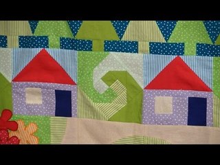 Cosy Cottages forJennie's Stripy Stripey Story Quilt (taster video)