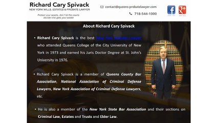 Experienced Probate Lawyer in New York - Richard Cary Spivack
