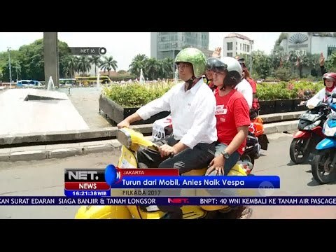 Anies-Sandiaga Gunakan Kendaraan Klasik pada Pawai Kampanye Damai - NET 16