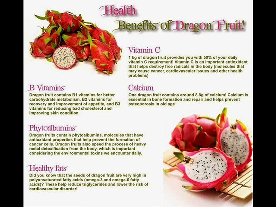 health benefits of dragon fruits