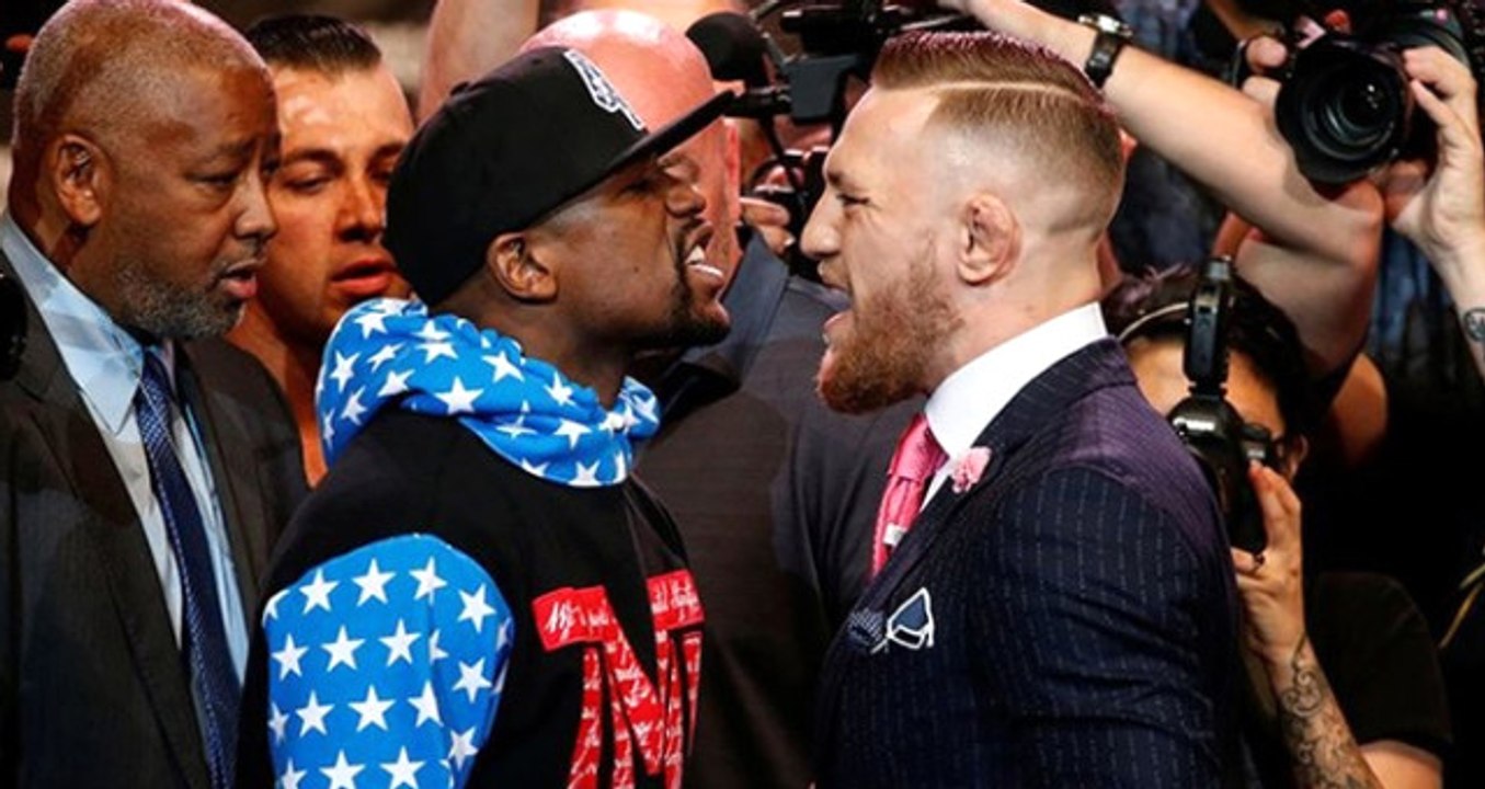 Dünyanın Beklediği Boks Maçı Öncesinde Mayweather ile McGregor Karşı Karşıya Geldi