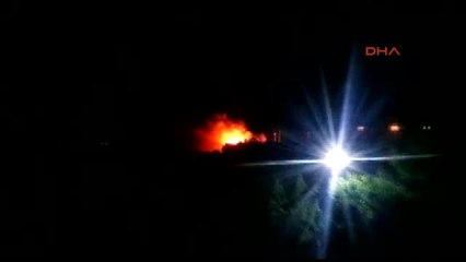 Kilis Askeri Konteynır Bölgesinde Yangın6