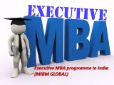 Executive MBA programme in India (MIBM GLOBAL)