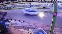 Une chauffard en fuite perd le controle de sa voiture et provoque un accident terrible