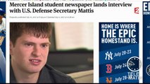 Comment un jeune lycéen a obtenu une interview avec le ministre de la Défense américain ! 