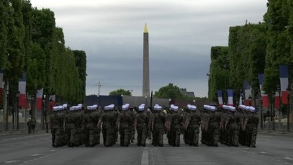 Le 12 juillet 2017 la Légion se prépare pour le défilé du 14 juillet 2017