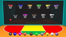 Colors & Numbers for Children to Learn with Colors BasketBall Shooting games