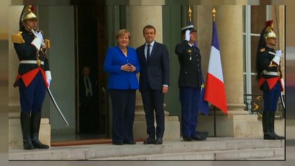 Merkel e Macron debatem questões europeias