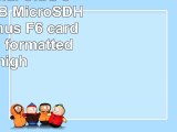 Professional Ultra SanDisk 16GB MicroSDHC LG Optimus F6 card is custom formatted for high