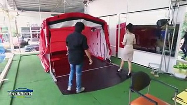 สุดยอดไอเดีย โรงจอดรถอเนกประสงค์พับเก็บได้ คลิป