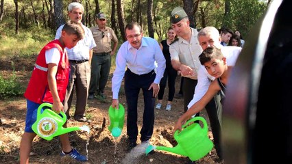 Akhisar’da 15 Temmuz Şehitleri Hatıra Ormanının bakımı yapıldı