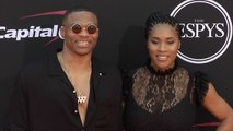 Russell Westbrook and Nina Earl 2017 ESPYs Red Carpet