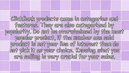 Finding The Right ClickBank Product For You