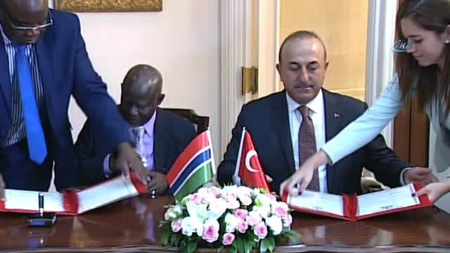 Dışişleri Bakanı Çavuşoğlu, Gambiyalı Mevkidaşı ile Ortak Basın Toplantısı Düzenledi