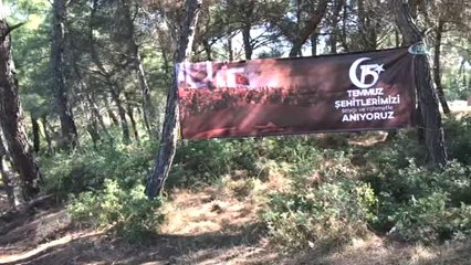 Akhisar'da 15 Temmuz Şehitleri Hatıra Ormanına Bakım Yapıldı