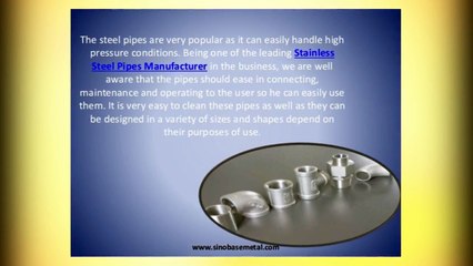 What types of stainless steel pipes are available