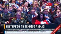 Cumhurbaşkanı Erdoğan, 15 Temmuz anma programında konuşuyor: İçeri girerken bir haber aldım