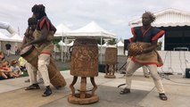 Atelier percussions au festival Les Folklores du monde