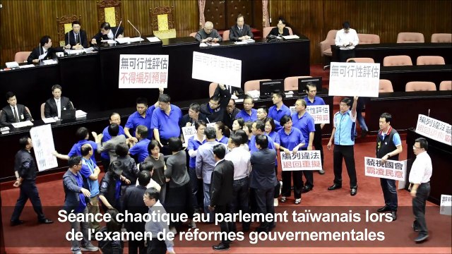 Bagarre au parlement taïwanais