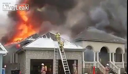 suddenly a huge fire occurred in a luxury home