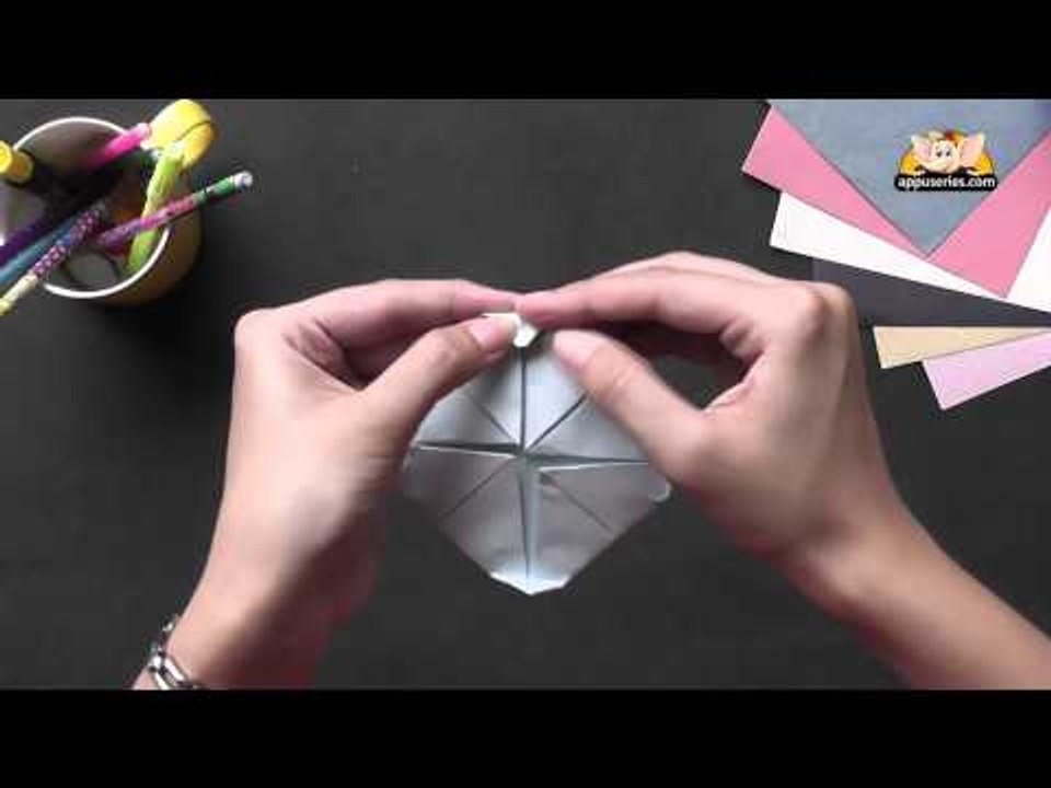 Origami - Origami in Gujarati - Make a Lotus wi...