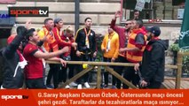 Östersund'da Galatasaray coşkusu! Başkan Dursun Özbek şehri gezdi