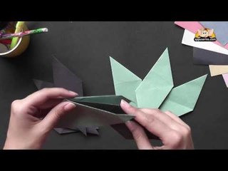 Origami - Origami in Gujarati - Make an 8 Point Star